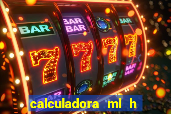 calculadora ml h para mcg kg min